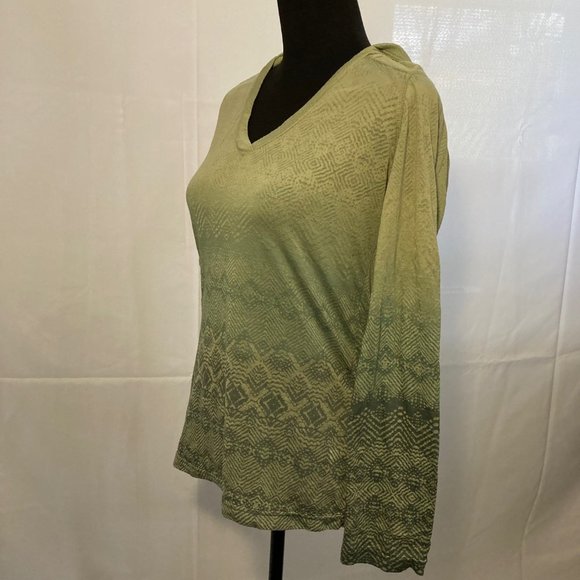 Athleta Olive Green Lightweight Long Sleeve Hoodie Women's Size Medium - Picture 2 of 13